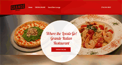 Desktop Screenshot of grandeitalianrestaurant.com